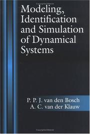 Cover of: Modeling, identification, and simulation of dynamical systems