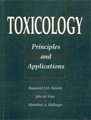 Toxicology by Mannfred A. Hollinger, Raymond Niesink, John De Vries
