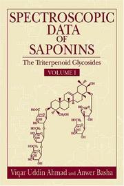 Cover of: Spectroscopic Data of Saponins: The Triterpenoid Glycosides, 3-Volume Set