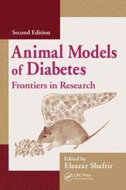 Cover of: Animal Models of Diabetes by Eleazar Shafrir