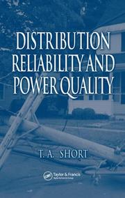 Cover of: Distribution Reliability and Power Quality by Thomas Allen Short