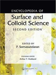 Cover of: Encyclopedia of Surface and Colloid Science, Second Edition (Eight-Volume Set) by P. Somasundaran