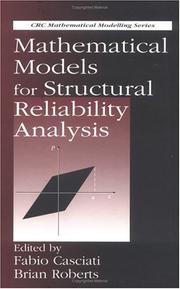 Cover of: Mathematical models for structural reliability analysis