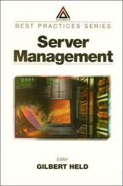 Cover of: Server management