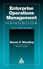 Cover of: Enterprise Operations Management Handbook