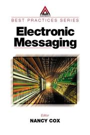 Cover of: Electronic Messaging by Nancy Cox