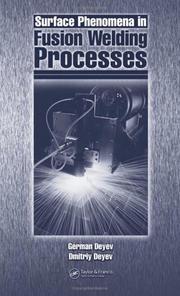 Cover of: Surface phenomena in fusion welding processes