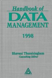 Cover of: Handbook of Data Management: 1998