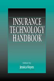 Cover of: Insurance Technology Handbook by Jessica Keyes