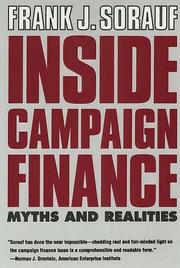 Inside campaign finance by Frank J. Sorauf
