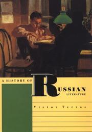 Cover of: A History of Russian Literature by Victor Terras