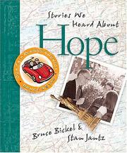 Cover of: Stories we heard about hope: on our trip across America