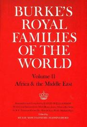 Cover of: Burke's royal families of the world.