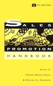 Cover of: The Dartnell sales promotion handbook