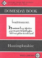 Cover of: Huntingdonshire (Domesday Books (Phillimore)) by John Morris