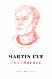 Cover of: Martin Eve remembered by edited by Walter Kemsley.
