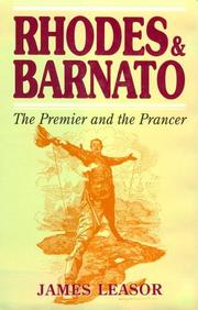 Cover of: Rhodes & Barnato: the premier and the prancer