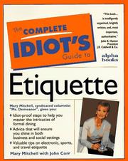 Cover of: Complete Idiot's Guide to Everyday Etiquette (The Complete Idiot's Guide)