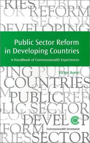 Cover of: Public Sector Reform in Developing Countries: Handbook of Commonwealth Experiences (Managing the Public Service Strategies for Improvement Series : No. 14)