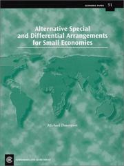 Cover of: Alternative special and differential arrangements for small economies | Michael Davenport