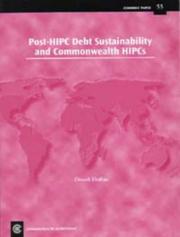 Cover of: Post-HIPC debt sustainability and Commonwealth HIPCs by Dinesh Dodhia