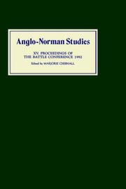 Cover of: Anglo-Norman Studies XV: Proceedings of the Battle Conference 1992 (Anglo-Norman Studies)