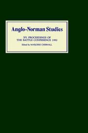 Cover of: Anglo-Norman Studies XV by Marjorie Chibnall