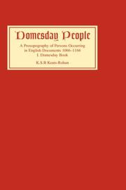 Cover of: Domesday people: a prosopography of persons occurring in English documents, 1066-1166