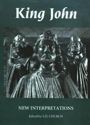 Cover of: King John by edited by S.D. Church.