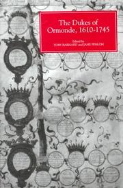 Cover of: The Dukes of Ormonde, 1610-1745 by edited by Toby Barnard and Jane Fenlon.