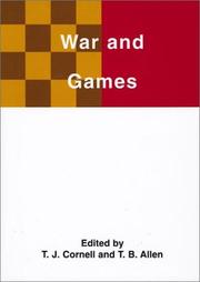 Cover of: War and Games (Studies on the Nature of War)