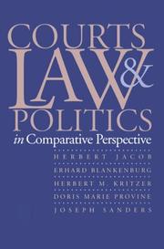 Cover of: Courts, law, and politics in comparative perspective by Herbert Jacob ... [et al.].