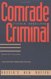 Cover of: Comrade Criminal