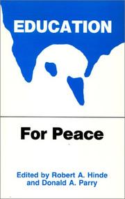 Cover of: Education for peace