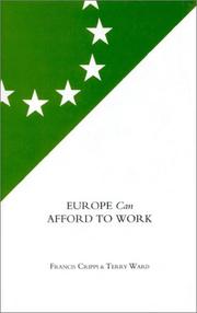 Cover of: Europe can afford to work | Francis Cripps