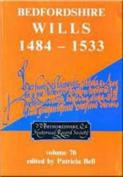 Cover of: Bedfordshire wills, 1484-1533