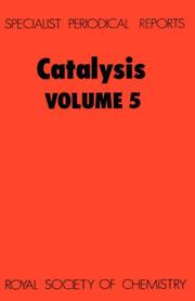 Cover of: Catalysis by Royal Society Of Chemistry, Royal Society Of Chemistry