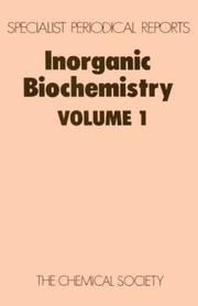 Cover of: Inorganic Biochemistry (Special Publication)
