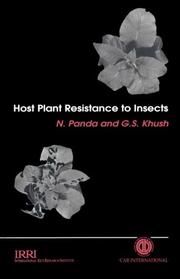 Cover of: Host plant resistance to insects