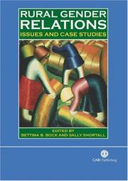 Cover of: Rural gender relations: issues and case studies