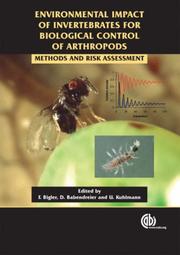 Cover of: Environmental impact of invertebrates for biological control of arthropods by edited by Franz Bigler and Dirk Babendreier and Ulli Kuhlmann.