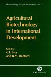 Cover of: Agricultural biotechnology in international development