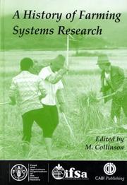 Cover of: A History of Farming Systems Research by M. Collinson