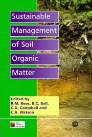 Cover of: Sustainable Management of Soil Organic Matter by 