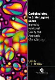 Cover of: Carbohydrates in Grain Legume Seeds by C.L. Hedley