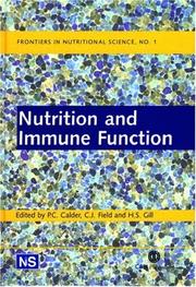 Cover of: Nutrition and Immune Function (Frontiers in Nutritional Science, No. 1) by 