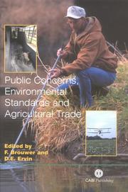 Cover of: Public Concerns, Environmental Standards and Agricultural Trade (Cabi Publishing)