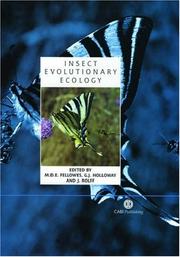 Cover of: Insect Evolutionary Ecology: Proceedings of the Royal Entomological Society's 22nd Symposium