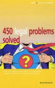 Cover of: 450 Legal Problems Solved ("Which?" Consumer Guides)