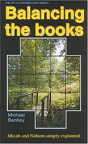 Cover of: Balancing the Books: Micah and Nehemiah